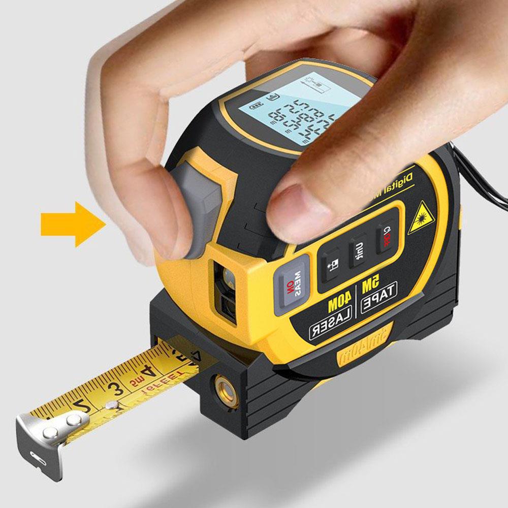 Industrial Laser Tape Measure - Laser Distance Meter Measuring Laser Tape