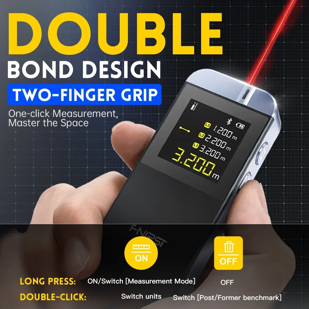 FNIRSI-IR40 Smart Laser Rangef - Industrial Laser Tape Measure 评论和价格