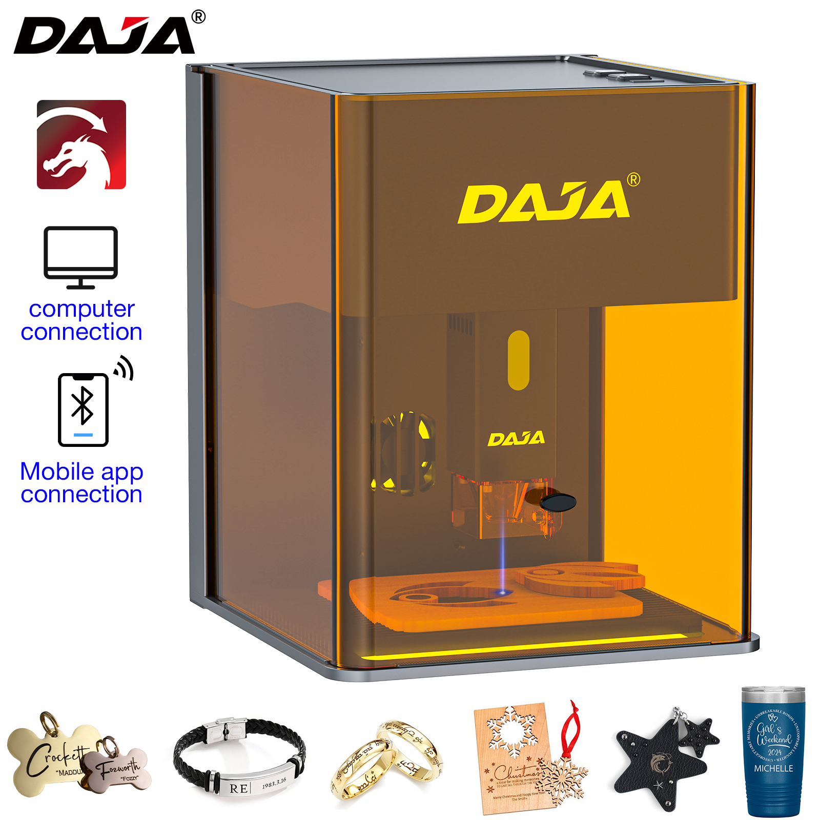 DAJA DJ6 Pro Mini Laser Engrav - Laser Engraving Software 评论和价格