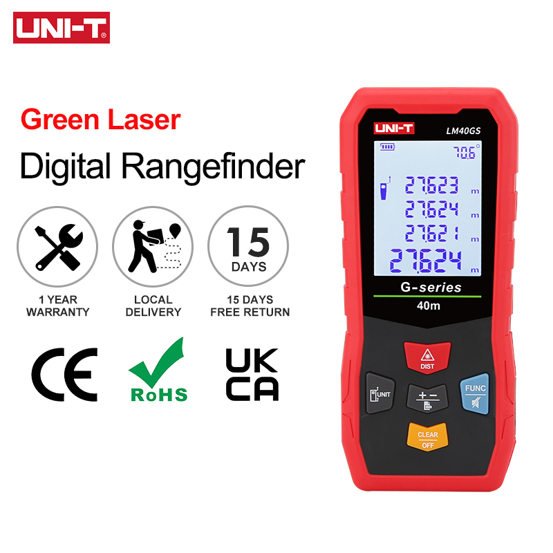 UNI-T Laser Distance Meter LM- - Industrial Laser Tape Measure 评论和价格