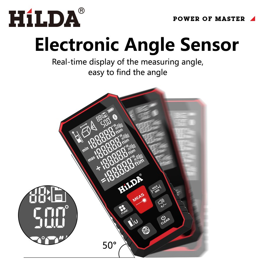 HILDA Laser Distance 50M/100M/ - Industrial Laser Tape Measure 评论和价格