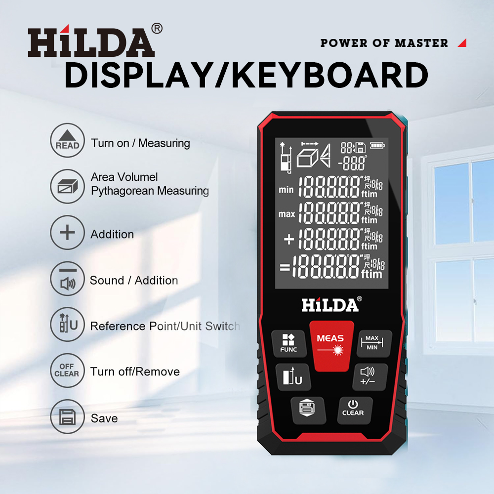 HILDA Laser Distance 50M/100M/ - Industrial Laser Tape Measure 评论和价格
