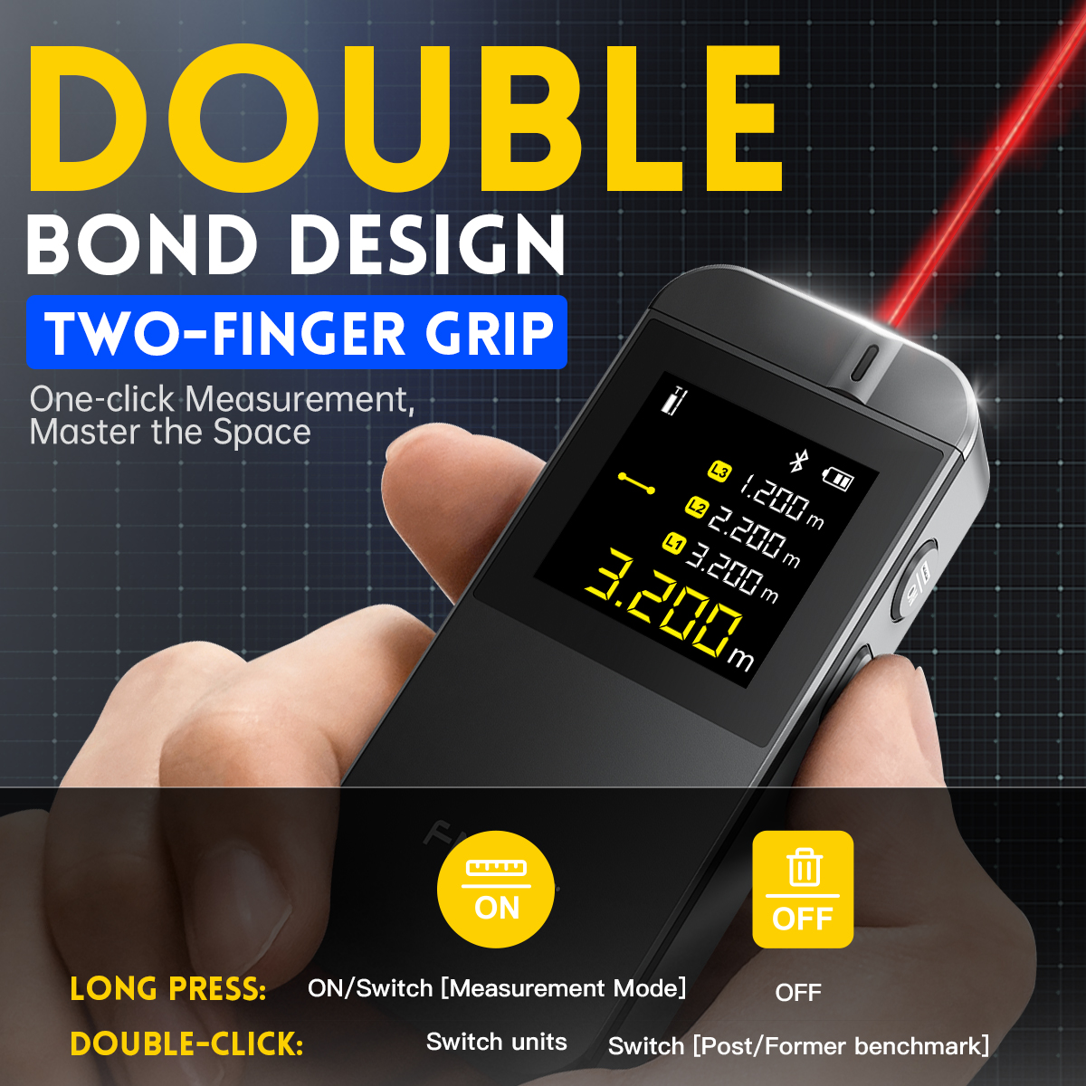 FNIRSI IR40 Digital Laser Tape - Industrial Laser Tape Measure 评论和价格