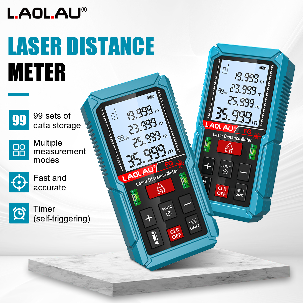 Laser Meter Digital Tape Timer - Industrial Laser Tape Measure 评论和价格