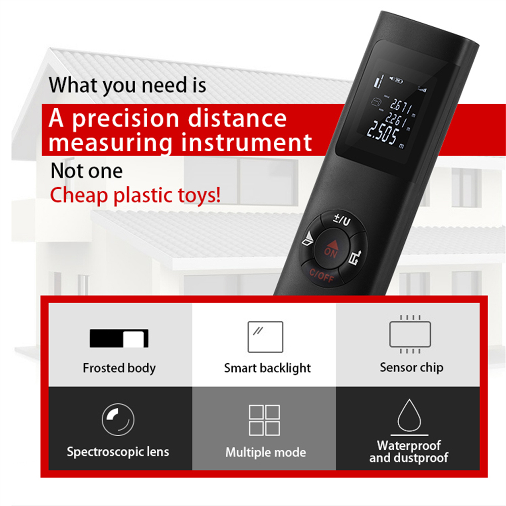 40M Laser Distance Meter Laser - Industrial Laser Tape Measure 评论和价格