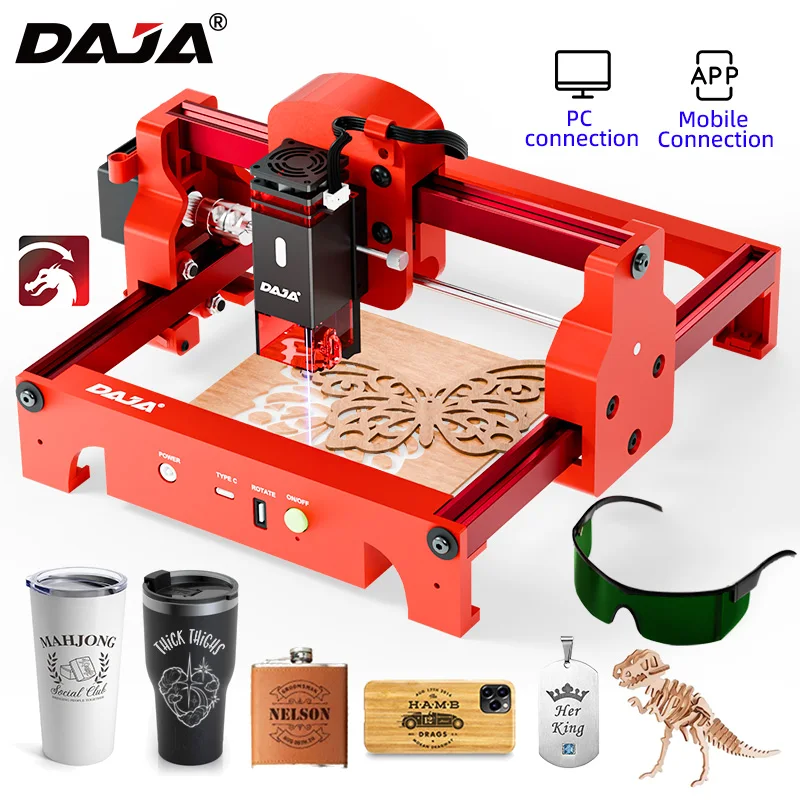 DAJA A7 Laser Engraver 5W Mini - Laser Engraving Software 评论和价格