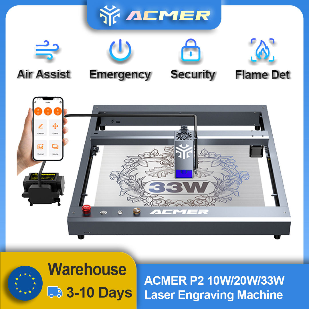 ACMER P2 Laser Engraver 33W 20 - Industrial Laser Table 评论和价格