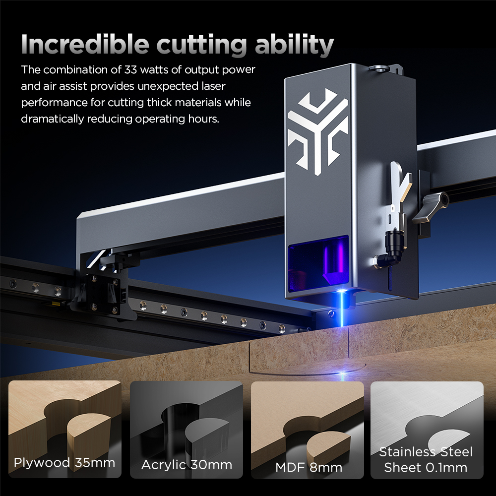 ACMER P2 Laser Engraver 33W 20 - Industrial Laser Table 评论和价格