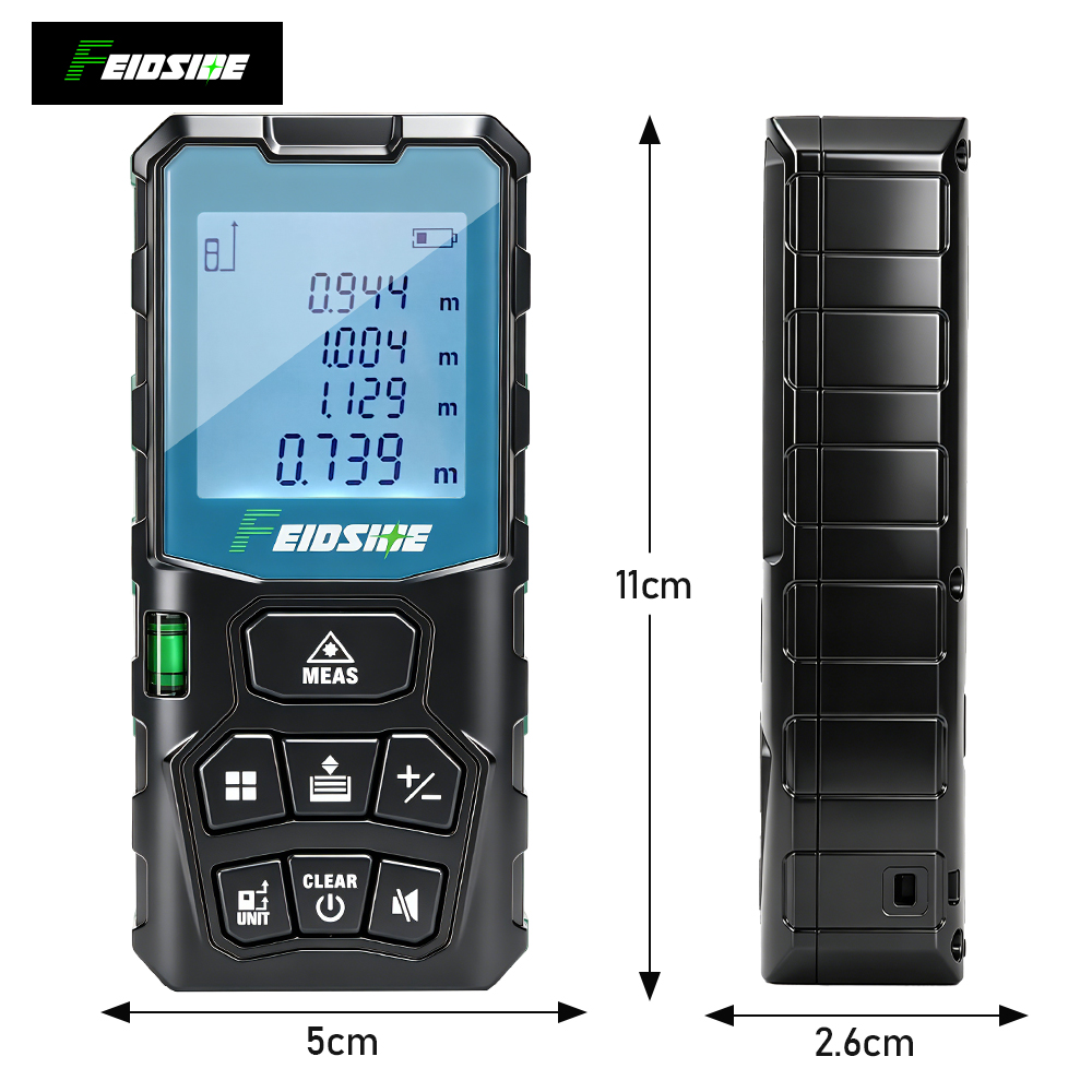 FEIDSIDE 50M/120M Handheld Las - Industrial Laser Tape Measure 评论和价格