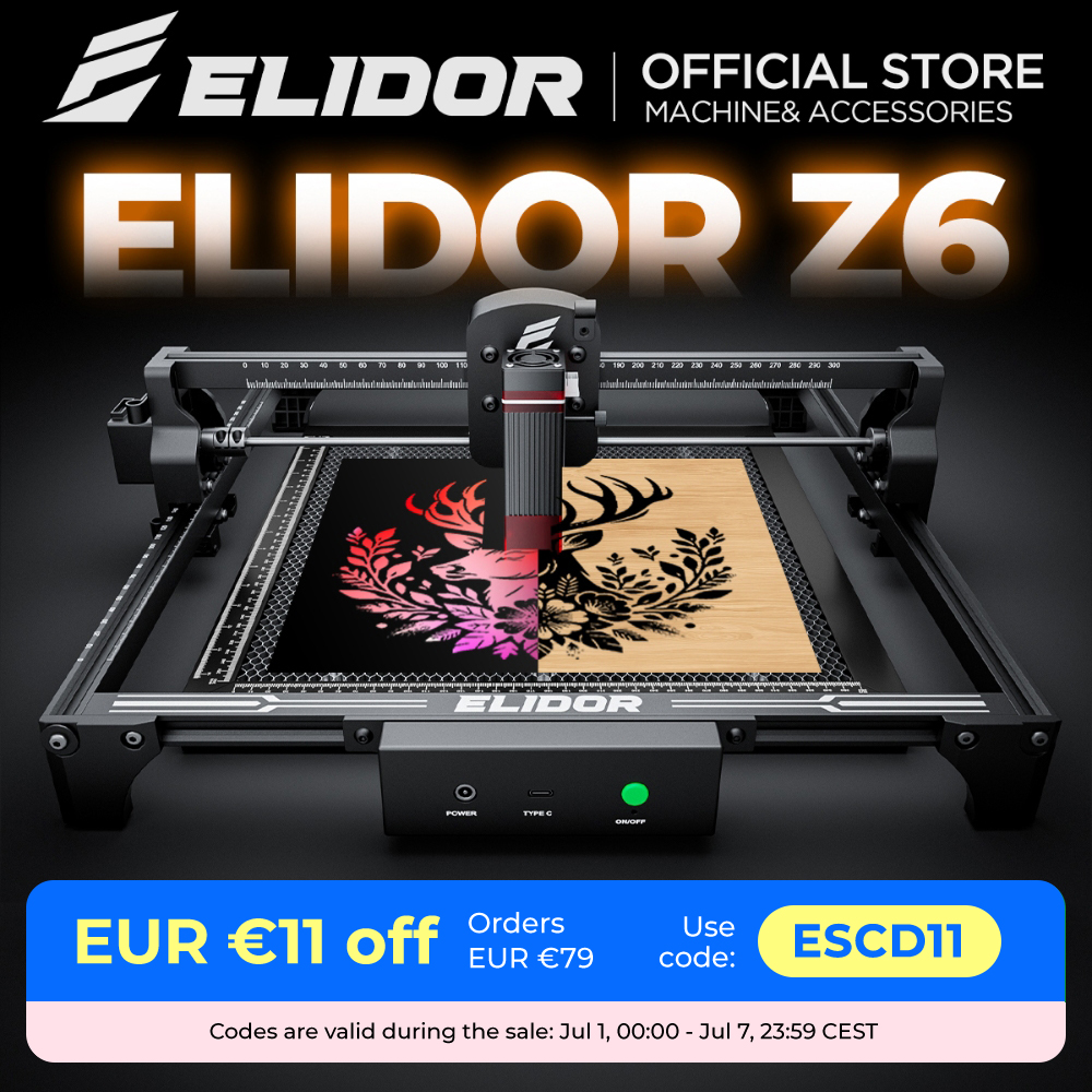 ELIDOR Z6 6W Laser Engraver an - Laser Engraving Software 评论和价格