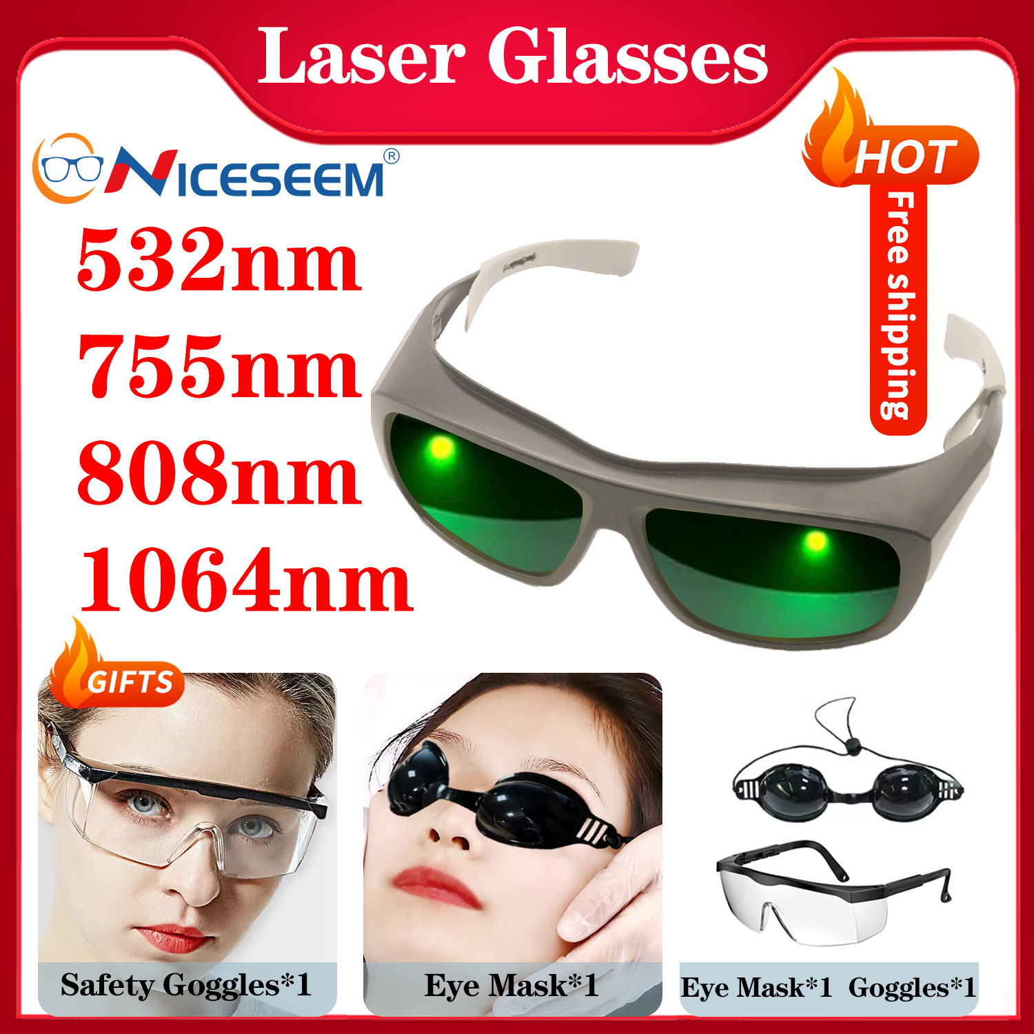 Laser Protective Glasses Hair  - Laser Safety Goggles 评论和价格