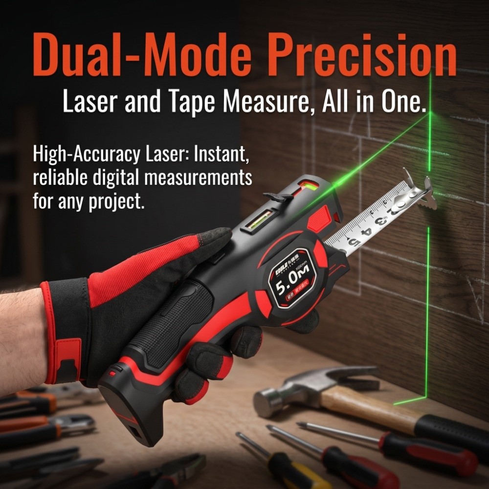 3-in-1 Laser Tape Measure Retr - Industrial Laser Tape Measure 评论和价格
