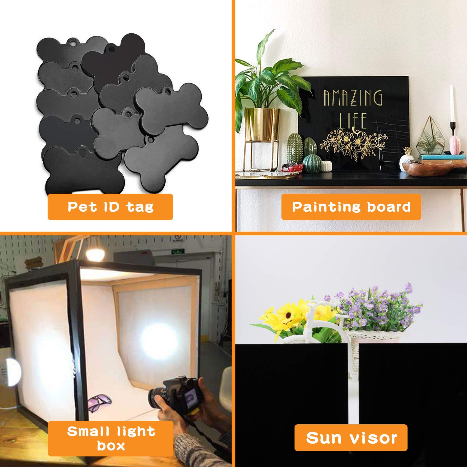 Acrylic Sheet Sheet Black Plex - Laser Engraving Software 评论和价格